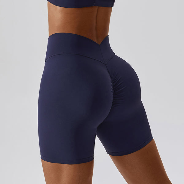 Zechuang European And American Nude Feel Tight Yoga Shorts Women - Premium Fitness & Activewear for Men & Women|UK