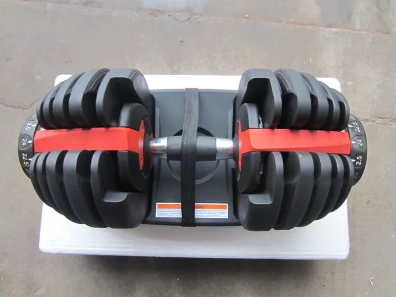 24KG Adjustable Dumbbell Gym Weight Lifting Dumbbell Home Fitness Equipment - Allen - Fitness