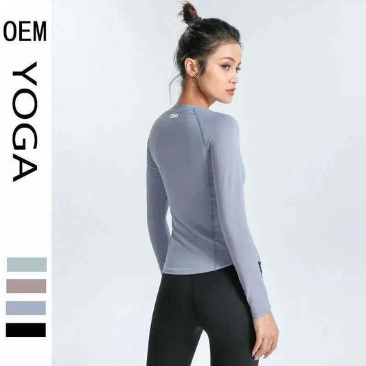 Women's Long Sleeve Alo Yoga Top | Breathable Athletic Activewear - Allen-Fitness