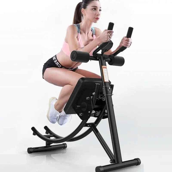 Abdominal Muscle Trainer Foldable Thin Waist Machine AB Rocket Roller Slider Belly Indoor Fitness - Allen-Fitness
