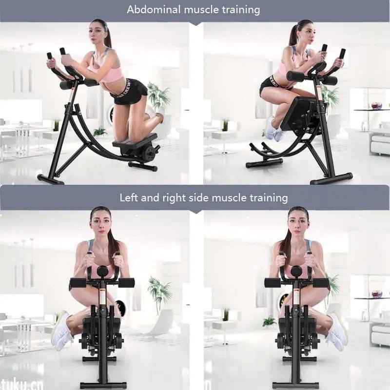 Abdominal Muscle Trainer Foldable Thin Waist Machine AB Rocket Roller Slider Belly Indoor Fitness