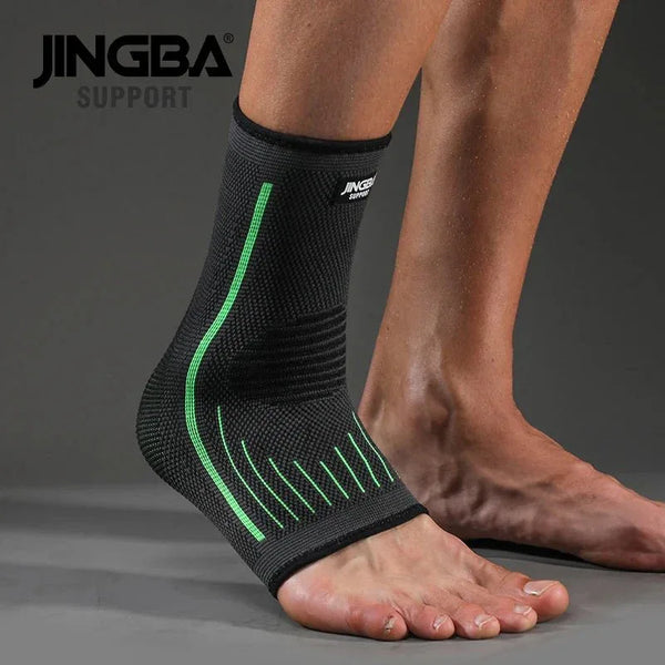 JINGBA High Elastic Compression Ankle Guard - Support Brace for Sports Injury Prevention