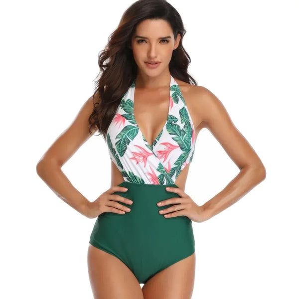 Eco-Friendly Plus Size One-Piece Luxury Swimming Suit - Comfortable Fashionable Bikini for Women - Allen-Fitness