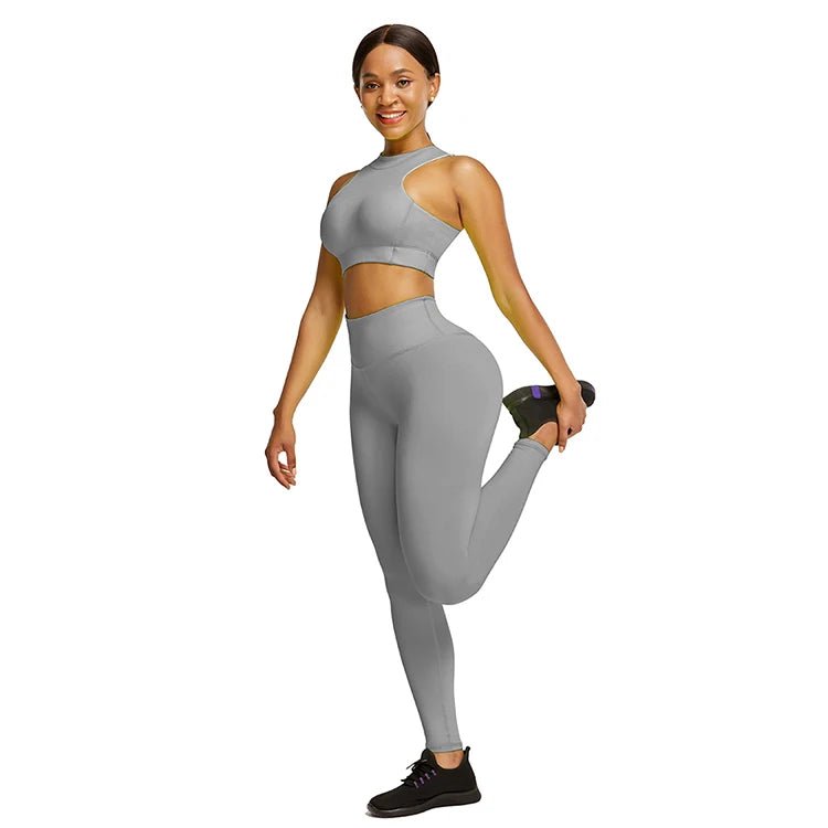 fast dry solid cheap tracksuits loose yoga active wear sets short sleeve suit plus size running workout short clothes for women - Allen Fitness
