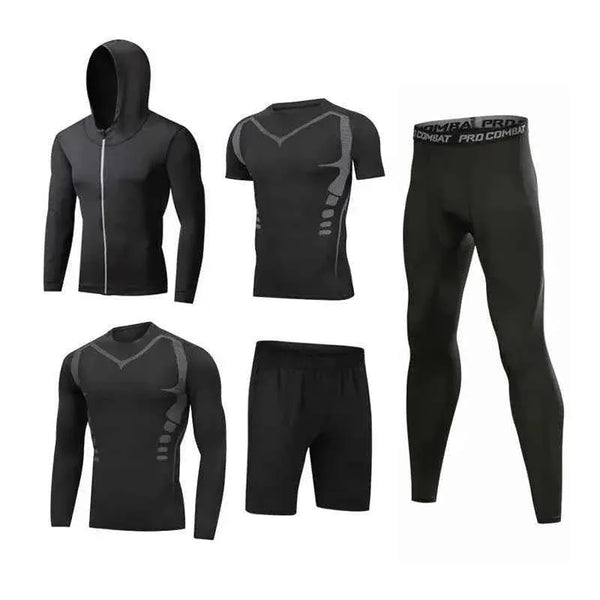 Custom Fitness Hoodie for Men - Gym Workout Clothes, Yoga Wear, Outdoor Jogging Sportswear Set - Allen-Fitness