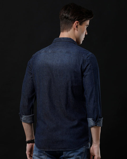 Affordable Men's Denim Shirt - Slim Fit Casual Design by Temple Of Denim - Allen - Fitness