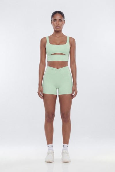 ButterSoft Cut Out Long Line Sports Bra - Black