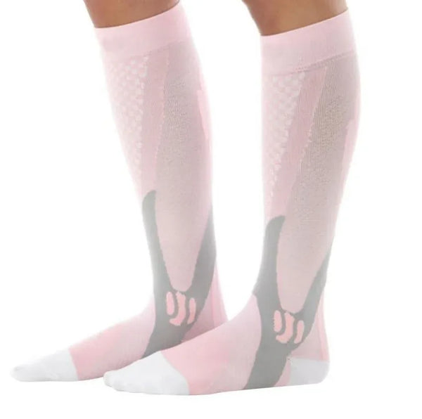 Compression Socks For Men & Women Best Graduated Athletic Fit For Running Flight Travel Boost Stamina Circulation&Recovery Socks - Allen-Fitness