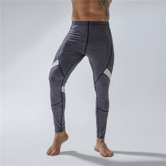 Enhance the product title: Mesh Breathable Men's Sports Leggings for Comfortable and Dynamic Workouts.