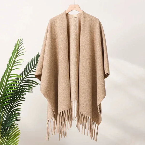 Fashion Retro High-end Travel Warm Outerwear Cloak Cape - Allen-Fitness