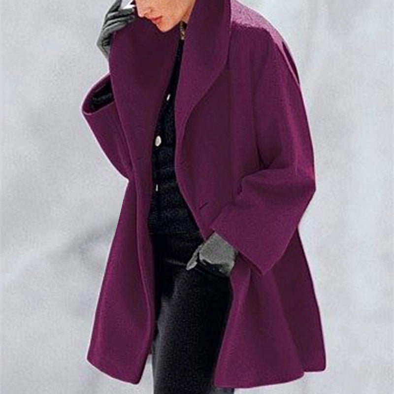 Fashionable Sweaters For Women - Multi-Color Round Neck Loose Sweater In Wool Blend, Sizes S-5XL.