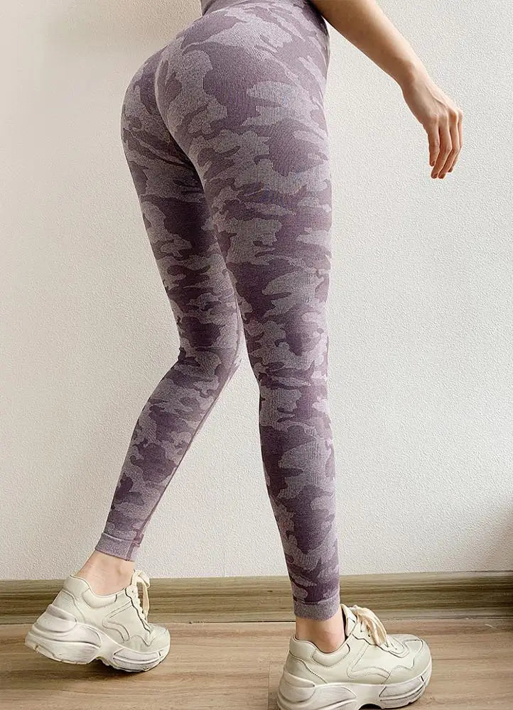 Gym Fitness Compression Workout Seamless Tights Women Leggings Yoga Clothes - Allen - Fitness