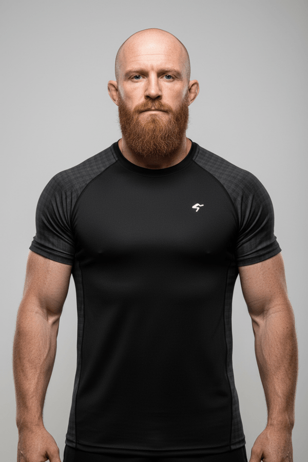 GymBum UK Shadow Check Rash Guard - Allen - Fitness