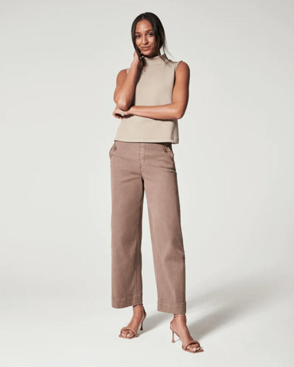 High Waist Pants Women's Casual Loose Straight Trousers Slender Temperament Pants - Allen-Fitness