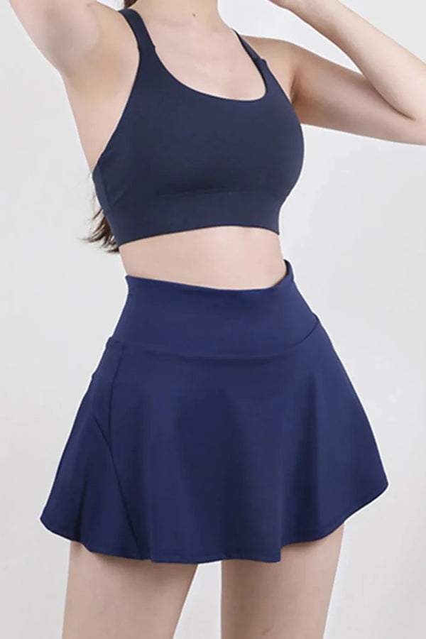 High Waist Pleated Active Skirt - Premium Fitness & Activewear for Men & Women|UK