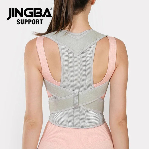 JINGBA Spine Support Corrector Back Brace for Men and Women – Adjustable Posture Straightener