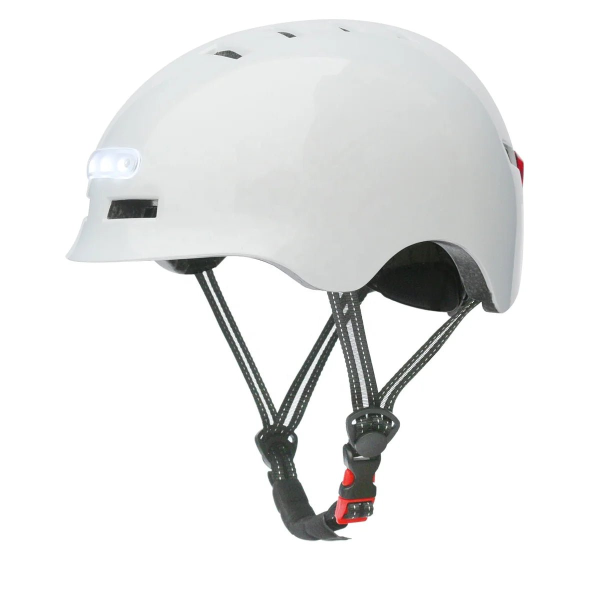 Lightweight Cycling Helmet With LED Lights, USB Rechargeable, Adjustable Fit & Ventilation - Allen - Fitness