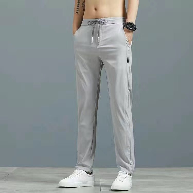 Lightweight Summer Trousers for Men - Plus Size Straight Pants in Multiple Colors - Allen - Fitness