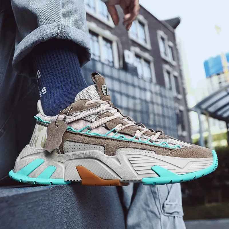 Men's Athletic Walking Style Casual Shoes with Custom Logo - Sneakers for Men