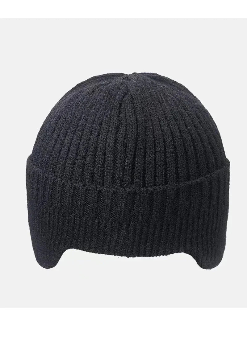 New Winter Men'S Hat – Outdoor Ear Protection Warm Knitted Cap with Windproof Visor, Thick Bicycle Scarf Cap for Men - Allen - Fitness