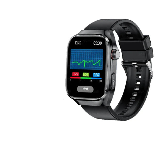 NNEOBA 2.04" AMOLED Fitness Smart Watch Black - ECG, PPG, Bluetooth, Health & Activity Tracker - Allen-Fitness