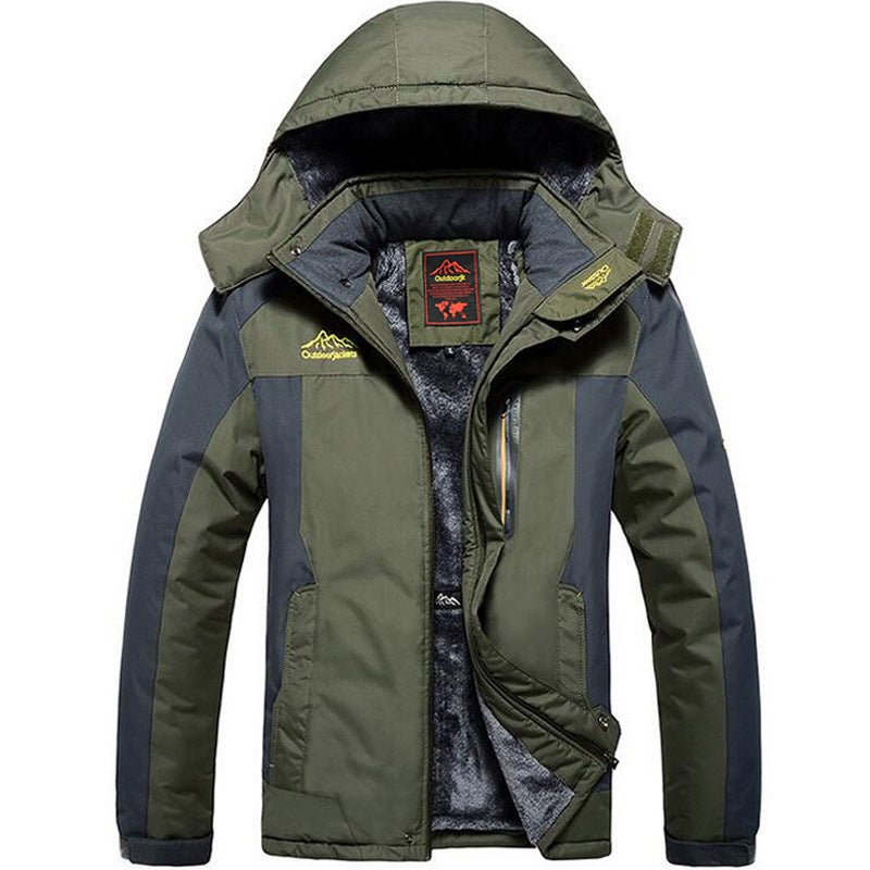 Plus Size Outdoor Winter Jacket For Men, Fleece Lined Padded, Waterproof & Warm Options Available.