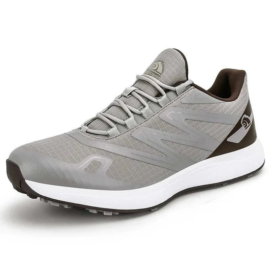 Premium Golf Shoes for Men - Stylish Leather Sneaker with Studs for Cricket and Sports - Allen - Fitness