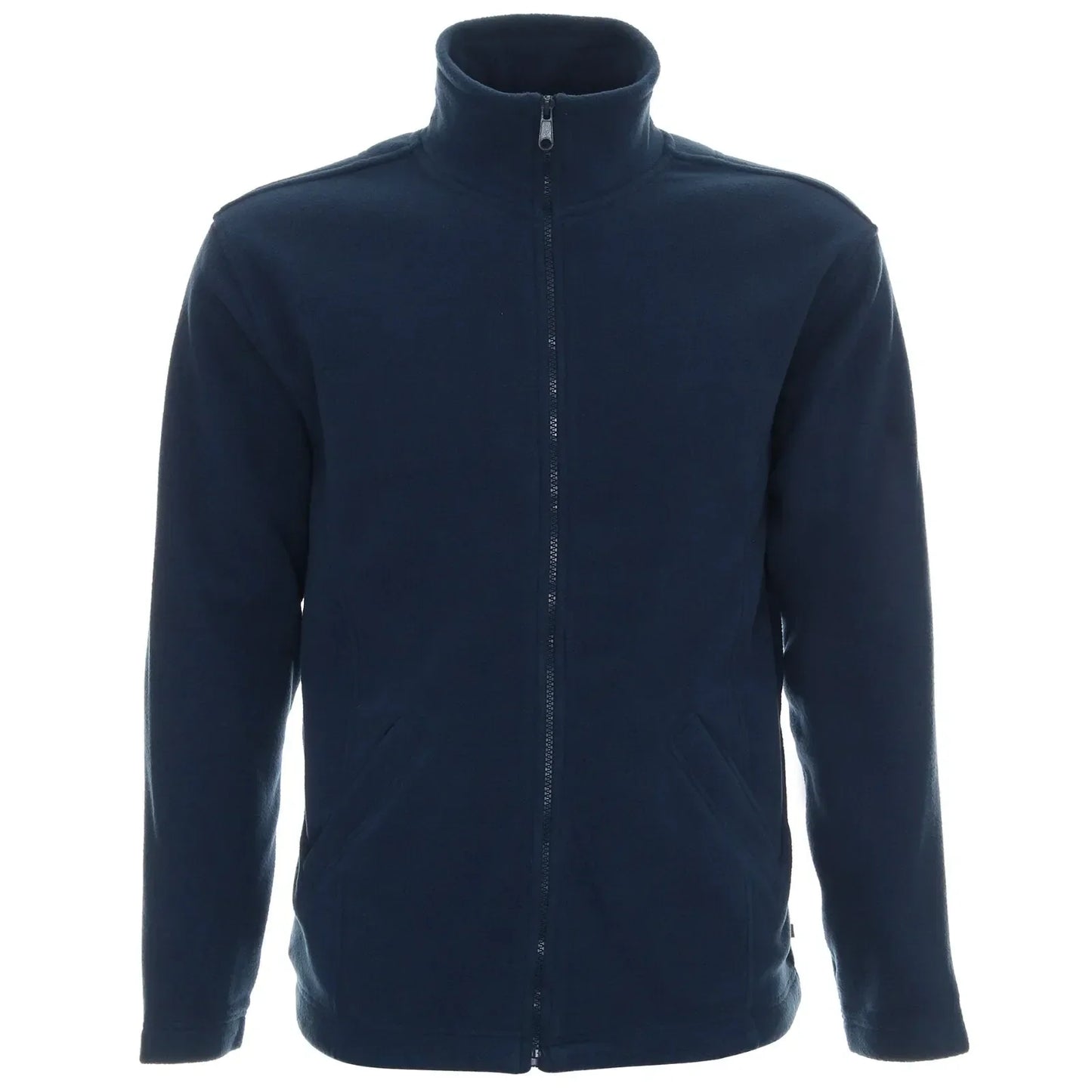Flat lay of the Premium Men's Microfleece Jacket - FBH681 in various colors, emphasizing style and versatility.