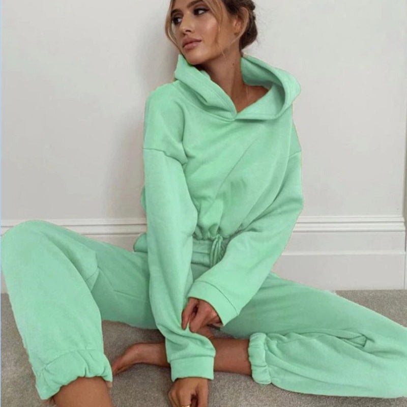 Stylish 2 Piece Women's Jogging Suits - Long Sleeve Hoodie & Casual Fitness Tracksuits - Allen - Fitness