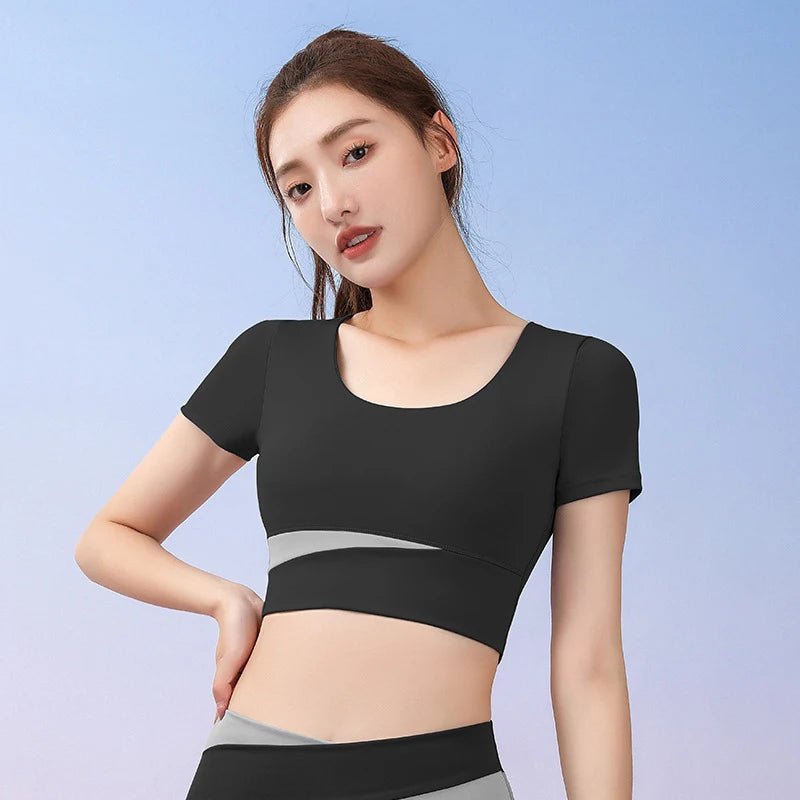 Women Gym High Waist Leggings and Bra Workout Clothes Seamless Fitness Yoga Set - Allen - Fitness