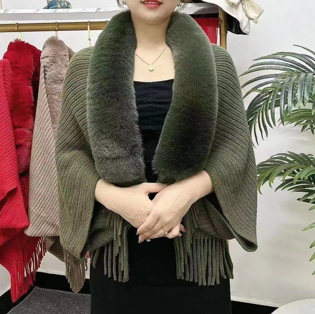 Women's Fashion Coat: Personalized Cashmere Knitted Cardigan with Monochrome Pattern, Warm & Stylish - Allen - Fitness