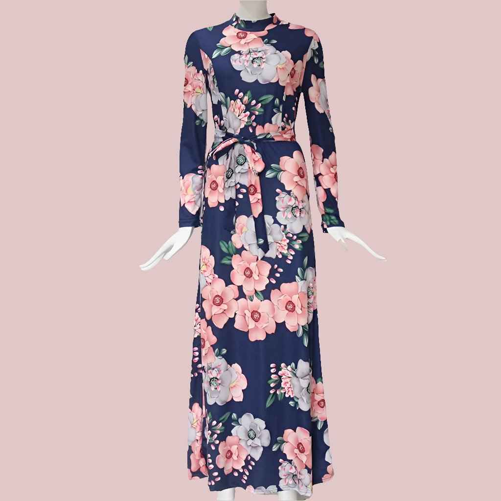 Women's Long Dress With Striped Shirt And Short Sleeves Fashionable Women's Casual Long Sleeve Casual Dresses