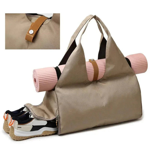 Women's Gym Bag - Waterproof Multi-Purpose Sports Bag with Shoe Pocket for Travel & Yoga