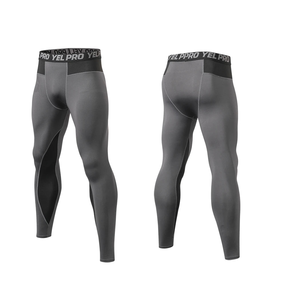 Yoga Leggings For Men - Quick Dry, Seamless Design, High Elasticity For Bike Riding And Gym - Allen - Fitness