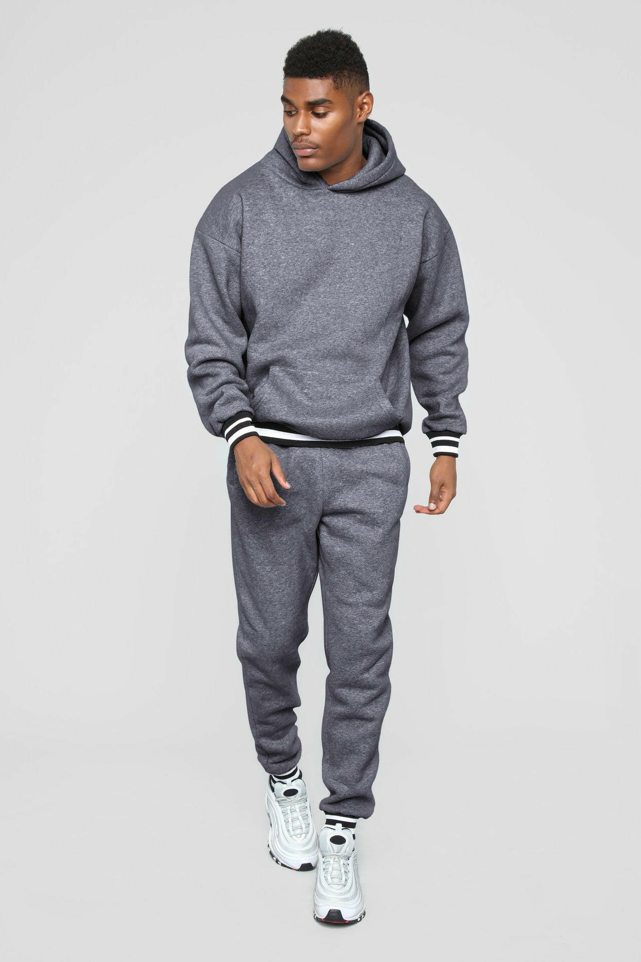 Custom Pullover High Quality Blank Sweat Suits Men Sweat Tracksuits Set Blank Jogging Suits Men sweatsuit With Pocket - Allen Fitness