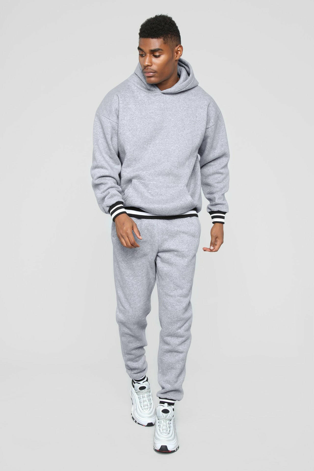 Custom Pullover High Quality Blank Sweat Suits Men Sweat Tracksuits Set Blank Jogging Suits Men sweatsuit With Pocket - Allen Fitness
