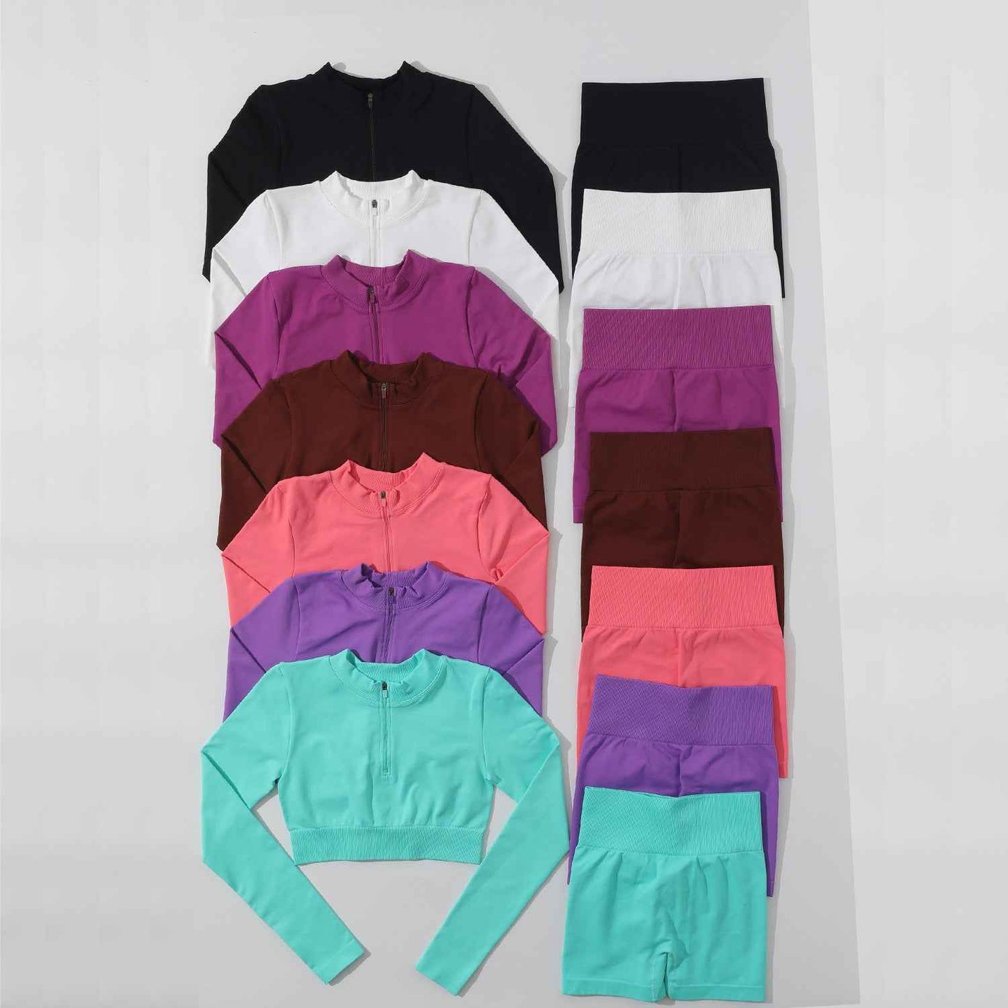 Women's sports two piece yoga suit fitness yoga set crop top and leggings gym training workout