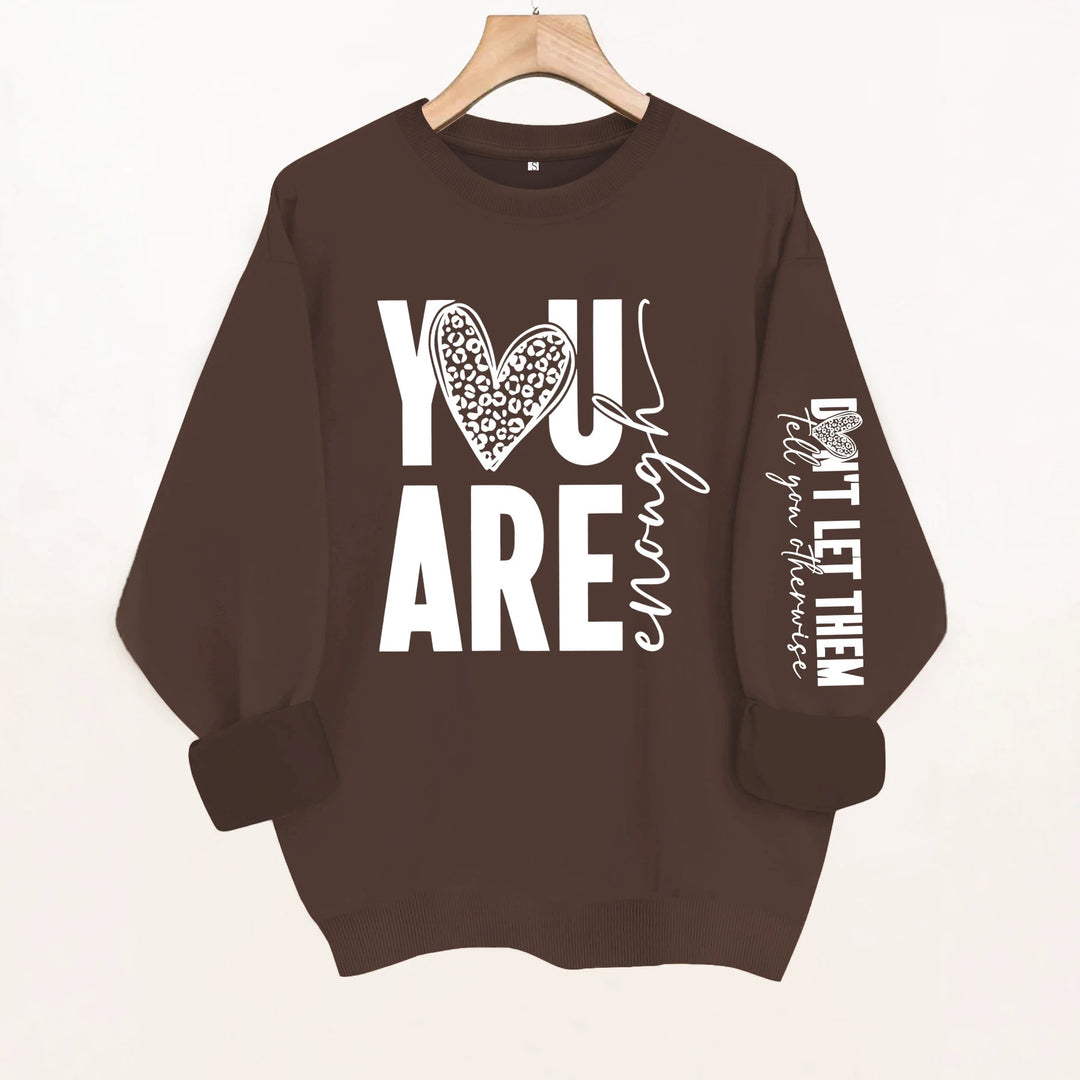 Round neck fleece hoodie