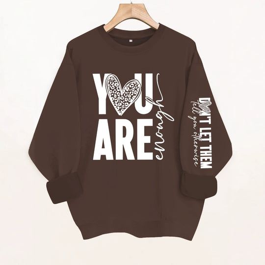 Round neck fleece hoodie