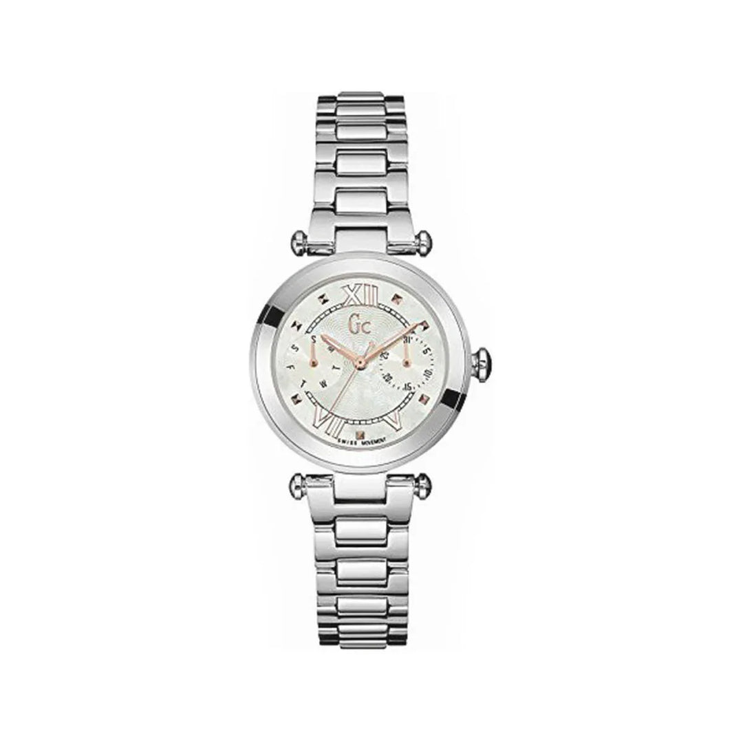 Ladies' Watch GC Watches 32mm Silver Stainless Steel Quartz with White Face, Water Resistant 10 ATM - Allen-Fitness