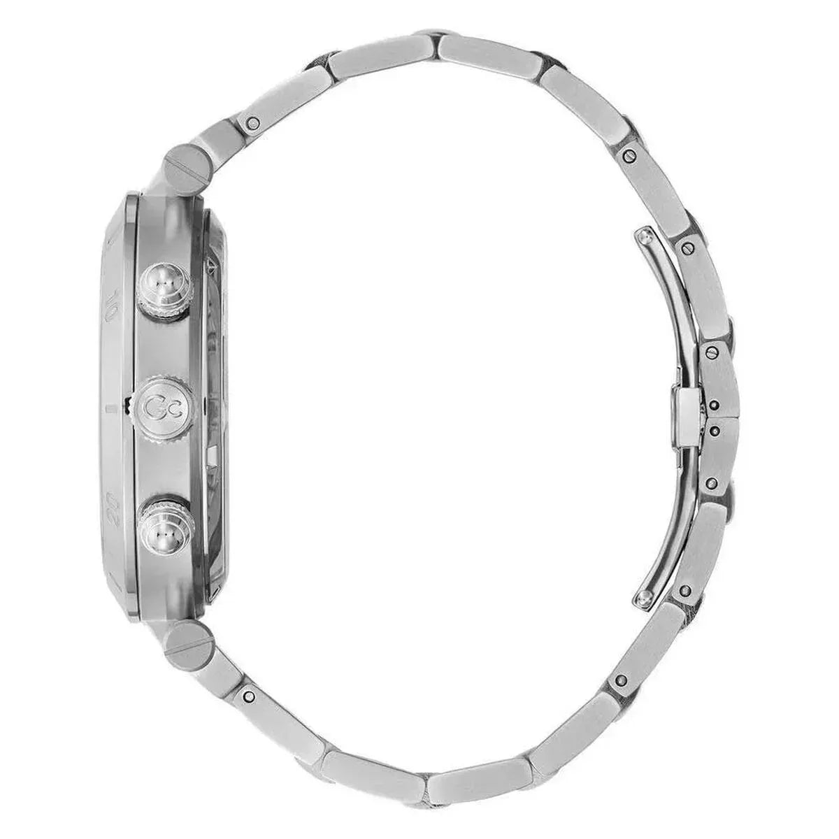 Men's Watch GC Watches Y68001G5MF, Stylish 44mm Stainless Steel Quartz with Grey Dial - Allen-Fitness