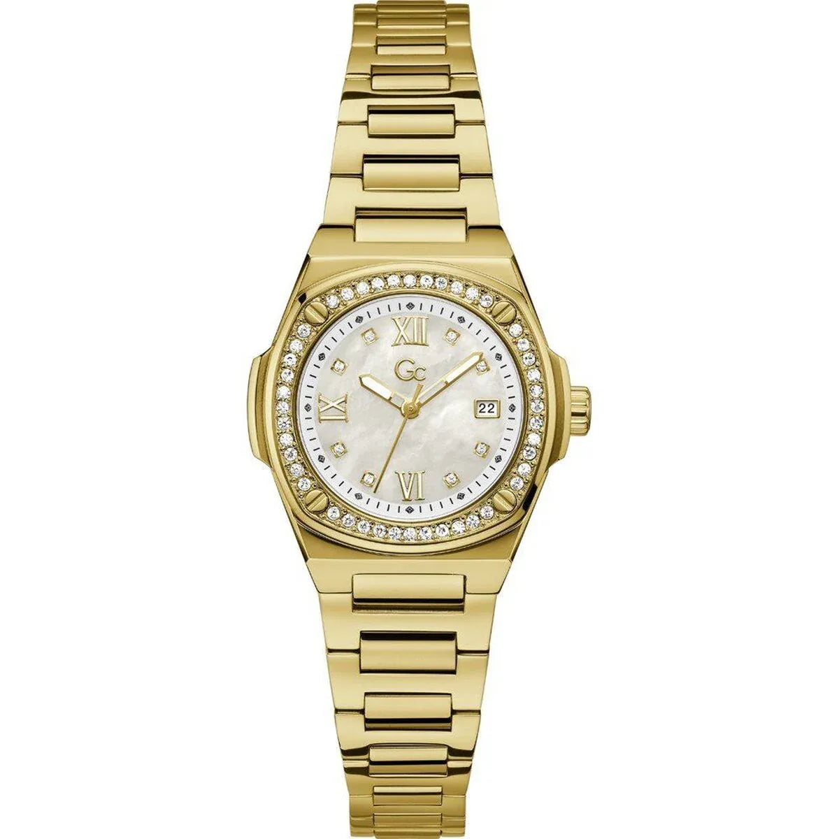 Ladies' Watch GC Watches Z12005L1MF - Stylish Quartz Timepiece in Golden Stainless Steel, 30mm - Allen-Fitness