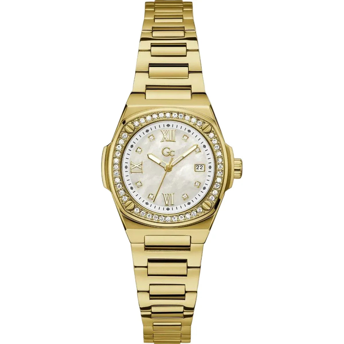 Ladies' Watch GC Watches Z12005L1MF - Stylish Quartz Timepiece in Golden Stainless Steel, 30mm - Allen-Fitness