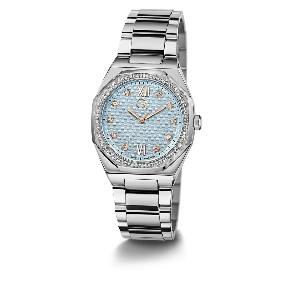 Ladies' Watch GC Watches Z25003L7MF, Stylish Quartz Watch with Ø 34 mm Grey Stainless Steel Case - Allen-Fitness