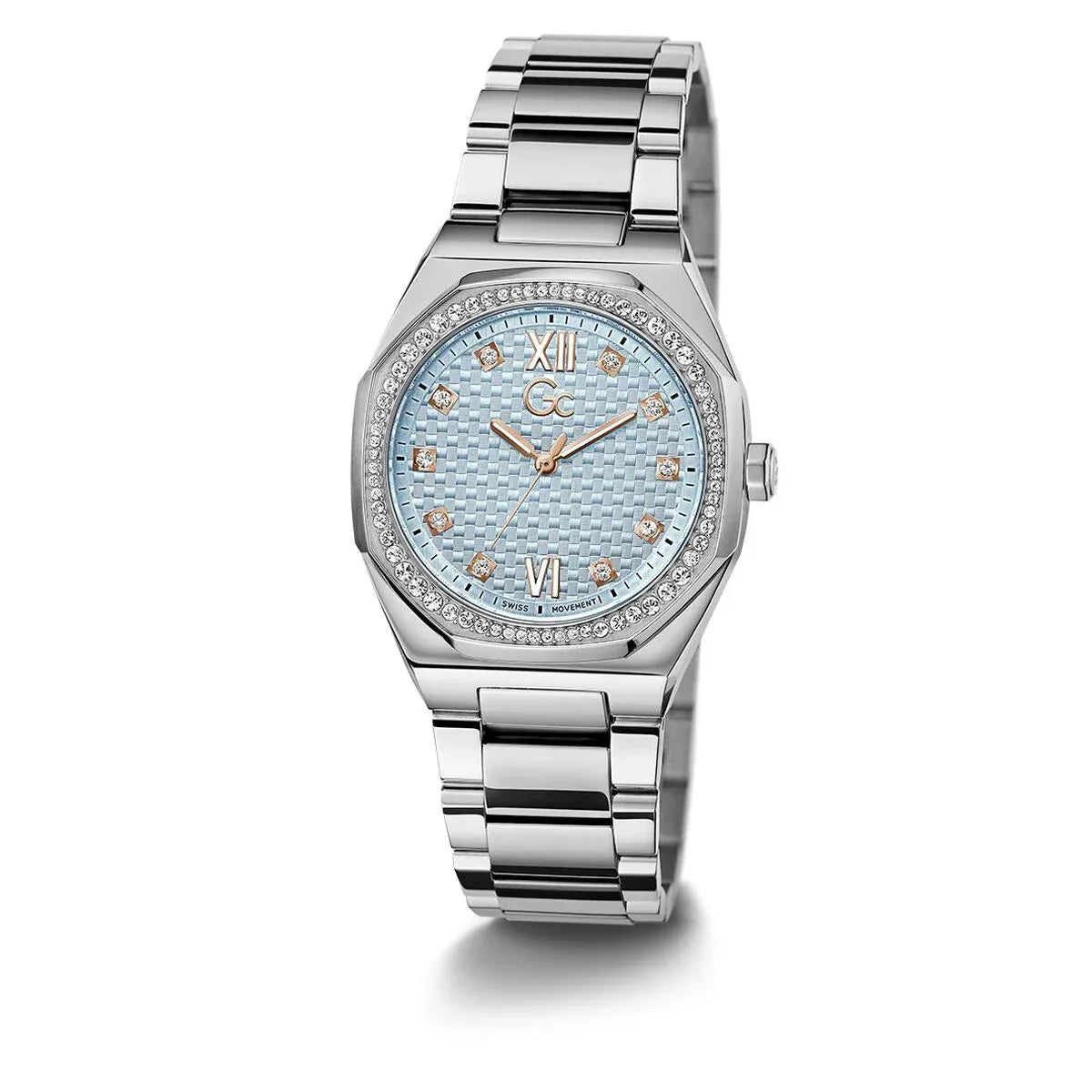 Ladies' Watch GC Watches Z25003L7MF, Stylish Quartz Watch with Ø 34 mm Grey Stainless Steel Case - Allen-Fitness
