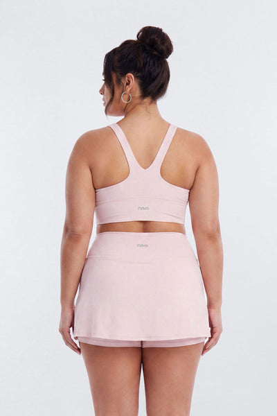 CloudForm™ Front Wrap Sports Mini Skort - Beige