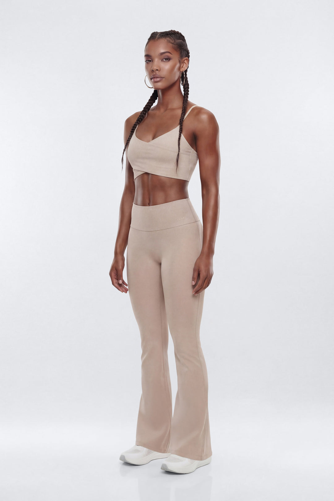 ButterSoft™ 33″ Low Rise Foldover Flare Legging - Black - Premium Fitness &amp; Activewear for Men &amp; Women|UK