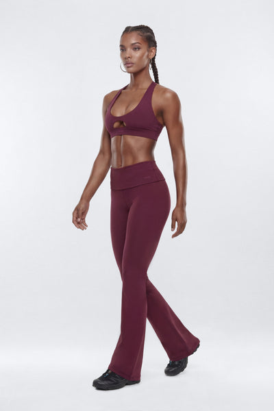ButterSoft™ 33″ Low Rise Foldover Flare Legging - Black 