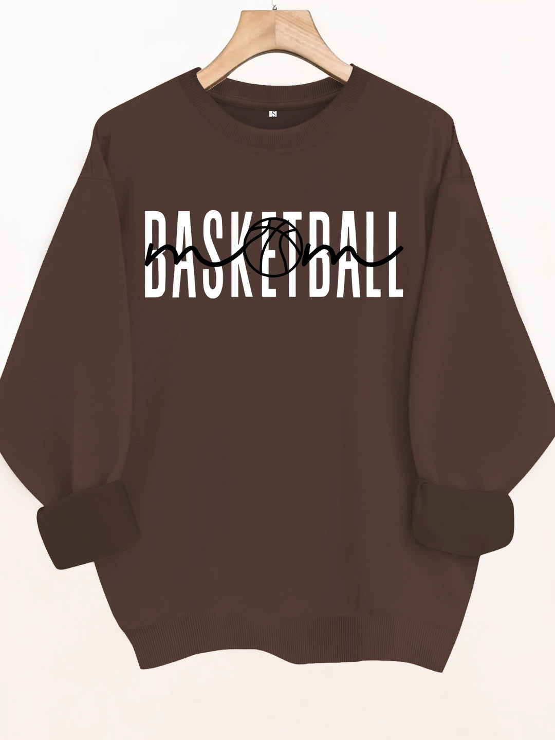 Loose velvet sweatshirt