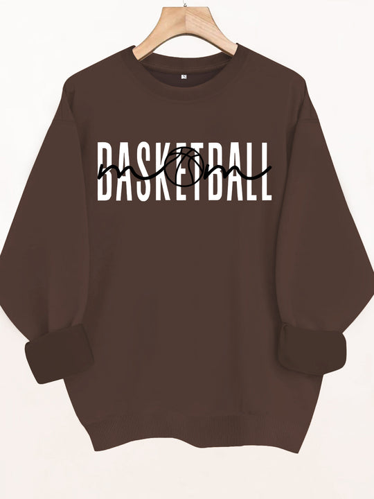 Loose velvet sweatshirt